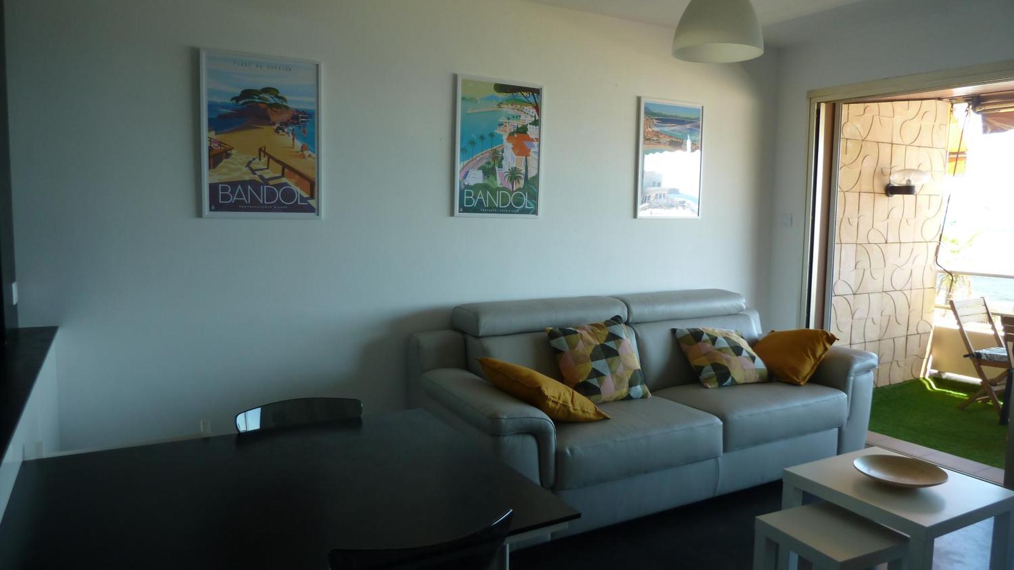 Front De Mer - Emplacement Prise - T2 Moderne Et Climatise - Tout A Pied バンドール エクステリア 写真